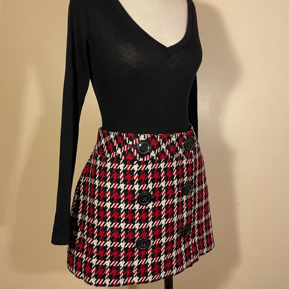 Express houndstooth skirt